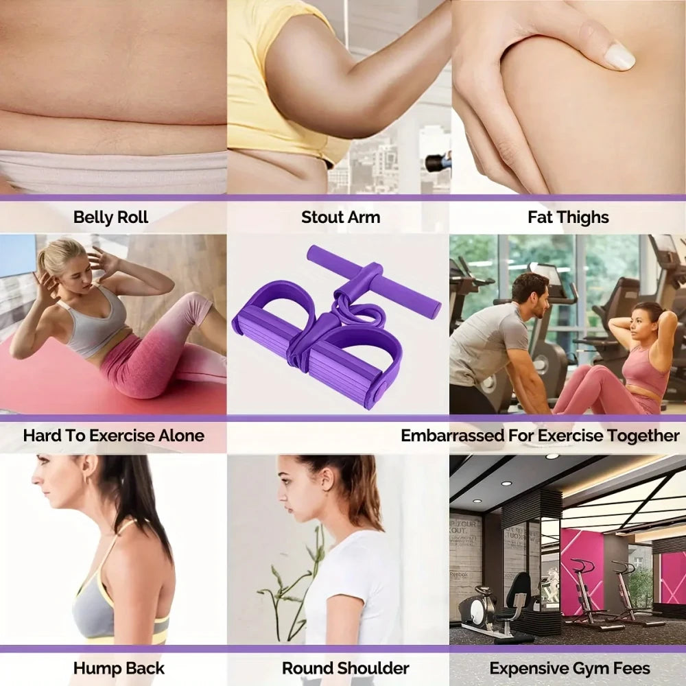 Tendeur à pédale multi-tubes – Bandes de résistance fitness à domicile