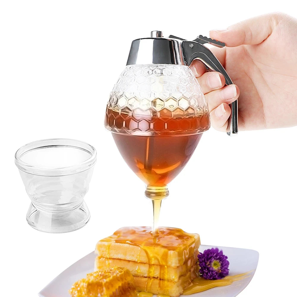 Distributeur de miel en forme d'abeille – Doseur miel anti-gouttes cuisine