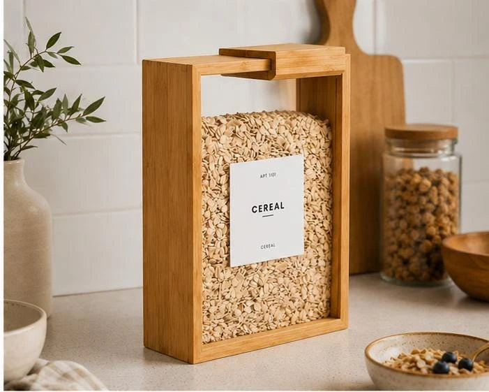 Distributeur de Céréales en Bambou