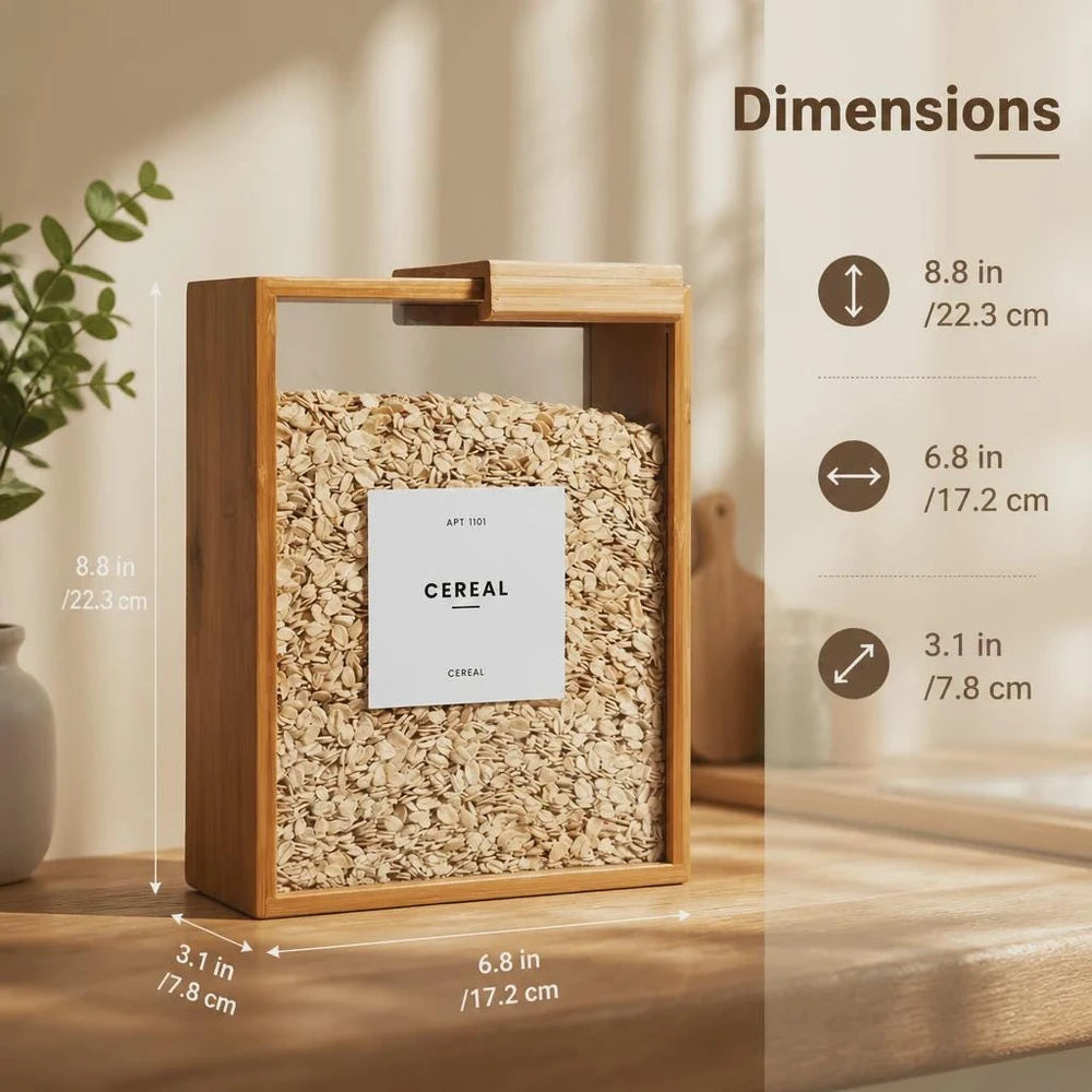 Distributeur de Céréales en Bambou