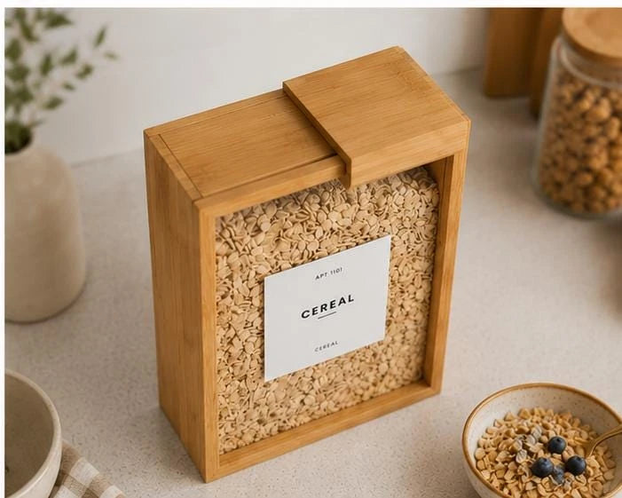 Distributeur de Céréales en Bambou