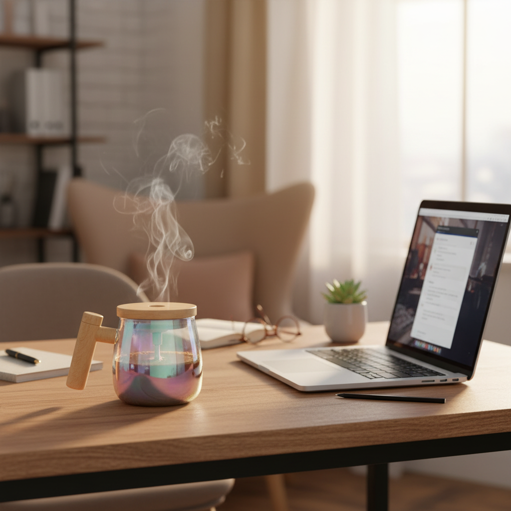 Mug Auto-Mélangeur Électrique
